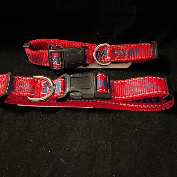 Pup Rally Ole Miss Rebels Reflective Collar NWT Various Sizes - Picture 1 of 2